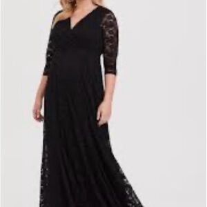 Torrid Black Lace Maxi Dress